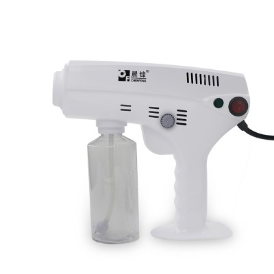 guangzhou hot sale new design model 6 led blue light spray device nano spray guns