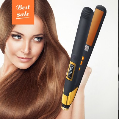 LCD Display Professional Hair Straightener Big Plate MCH Professional Fast Flat Iron Ceramic Hair Straightener