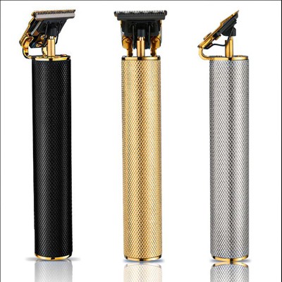 New Popular Gold Men Mini Cordless Metal Usb Skinsafe Zero Gapped Headblade Quiet Hair Trimmer Set//