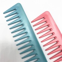 Pink Stylish unique Plastic Detangling Hair Comb For Barber Shop