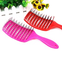 new customized 3D 360 curved wave body bath shower plastic Hot sale Professional Multifunctional detangling hair comb brush